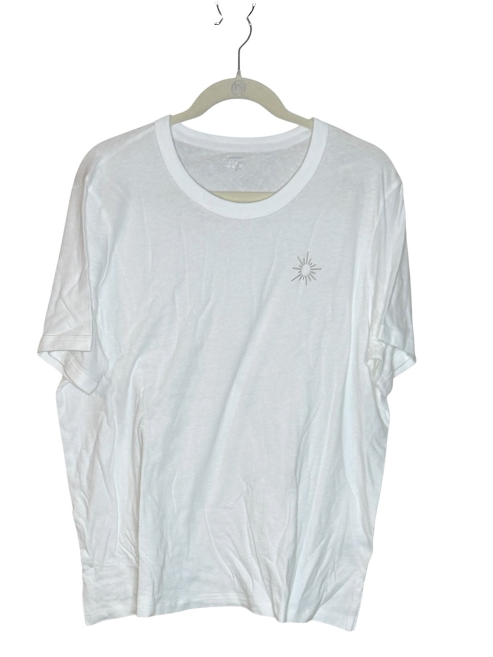 Aerie OFFLINE Cotton Blend Boyfriend Tee Shirt Top M Classic White - Picture 3 of 9